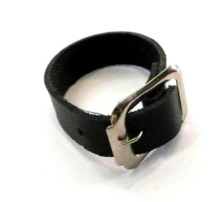 PEACH Befestigungsschlaufe für Gepäckanhänger,Leder,schw.100