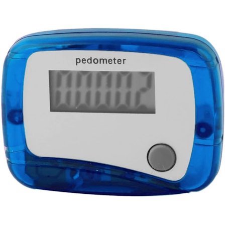 sourcingmap Sport 5-sifret LCD-skjerm Digitalt skritteller Pedometer Blå