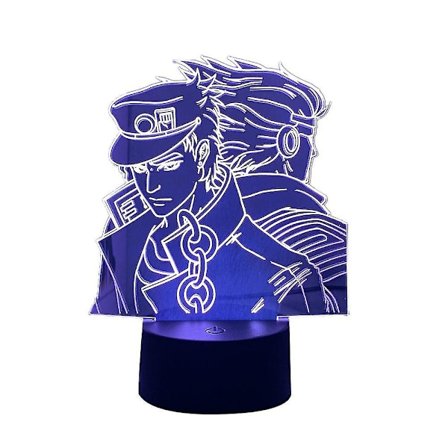 Jojo Bizarre Adventure Figure For Bedroom 3d Lamp