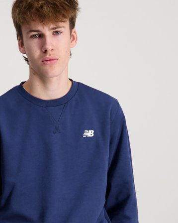 New Balance New Balance French Terry Small Logo Crew Sininen Villapuserot Pojat - Kids Brand Store