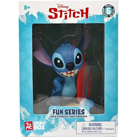 Disney Stitch Hero Box Surfer Stitch -hahmo 8 cm