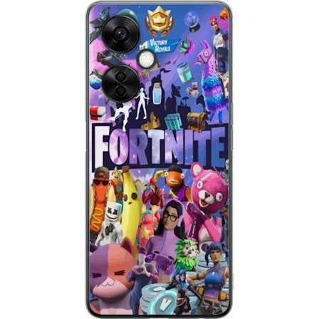 Yhteensopiva Puhelinkuori OnePlus Nord CE 3 Lite Fortnite kollaasi Victory Royale hahmot skins aarteet värikäs Fortnite pelaamisen suunnittelu