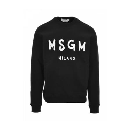 Msgm, Sweatshirts ; Hoodies Zwart, Heren, Maat:XL,Katoen