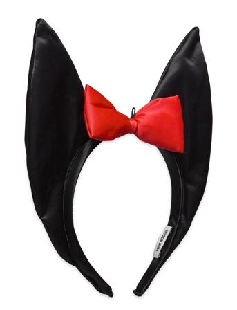 Bat Ears Satin Headband Toys Costumes & Accessories Costumes Accessories Black Mini Rodini