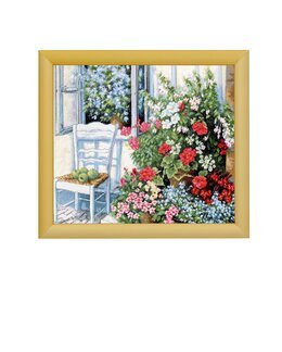 Stickpackung Bild Blumenoase