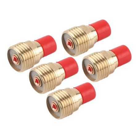 5 stk Flow Guide med Mesh Gas Lens Collet Body Argon Arc