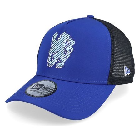 New Era - Football Blå trucker Keps - Chelsea Overlay Blue/Black A-Frame Trucker @ Hatstore