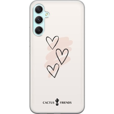 Kompatibel Mobilcover til Samsung Galaxy A34 Cactus and Friends - Soft Romance Sketch