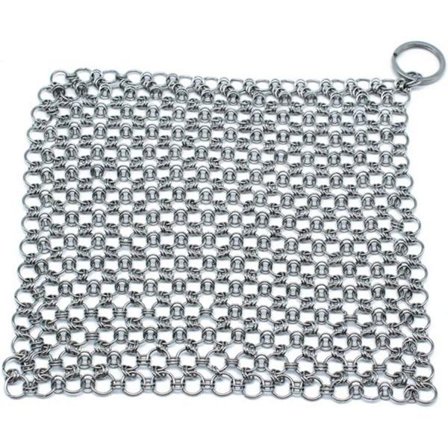 6 tum gjutjärnsrengörare, hållbar 316L rostfritt stål kedjeskrubbare