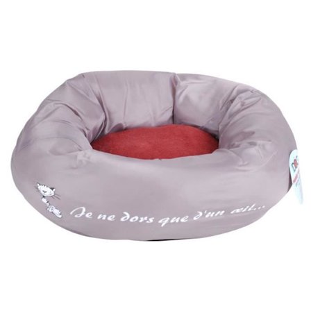 Kattkorg - Lila - Ø45 cm - Oxfordtextil - Inomhus - Rund