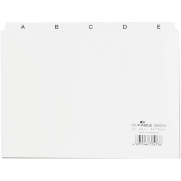 Registerkort A5 Delt A-Z