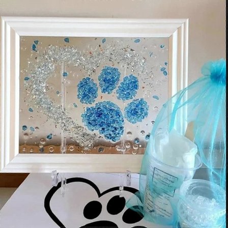 Havglass Kunstsett, Havglass Kunstsett for Voksne, Harpiks Havglass Kunstsett, DIY Harpiks Strandkunstsett, Havglass Kunst Bilderamme Gave