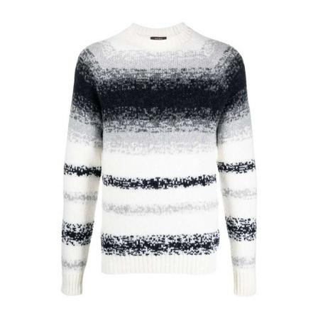 Peserico Jacquard Trui , Grijs , Heren , Maat: L