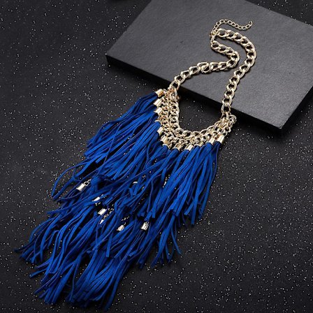 Amazon Utrikeshandel Tillbehör Mode Metall Tofs Explosiv Legering Halsband E