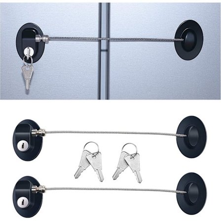 3 stk. Kjøleskapdørlås Sterk Selvklebende Lås Fryser Dørlås