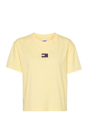 Tjw Tommy Center Badge Tee T-shirt Top Gul Tommy Jeans