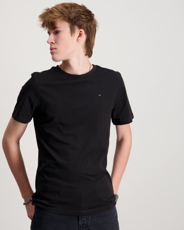Tommy Hilfiger BOYS BASIC CN KNIT S/S Schwarz T-Shirts Jungen - Kids Brand Store
