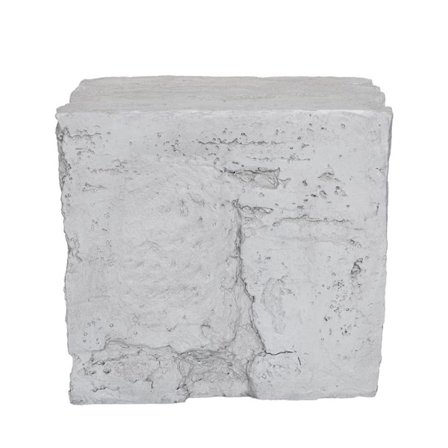 Gråt MgO sidebord – indendørs/udendørs, 51x40,5x46cm