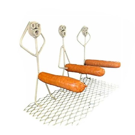 Bærbar pølsebrødstativ Grill grillpølse Metalværktøj Grillpølseholder Ovnristerstativ til udendørs camping