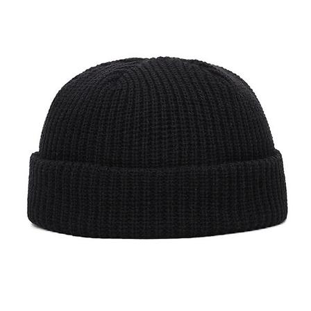 Stickad Mössa För Män Black