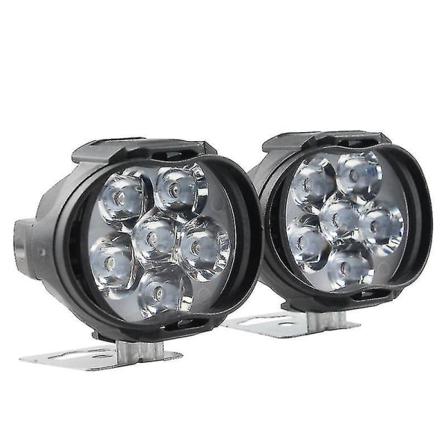2 kpl ulkoista LED-moottoripyörän ajovaloa, auton lisäajovaloa, sumuvaloa, yleismaailmallinen