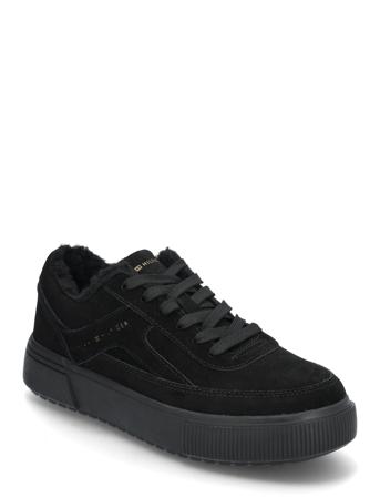 Suede Vulc Winter Sneaker Lo Matalavartiset Sneakerit Tennarit Black Tommy Hilfiger