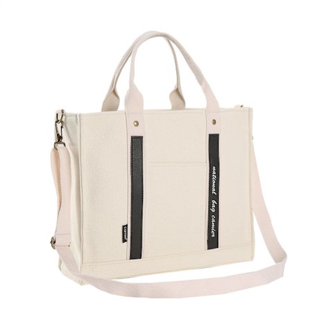 Canvas Crossbody-väskor för kvinnor Casual Canvas Tote Bag med dragkedja och fickor, Crossbody Messenger Bags, vit