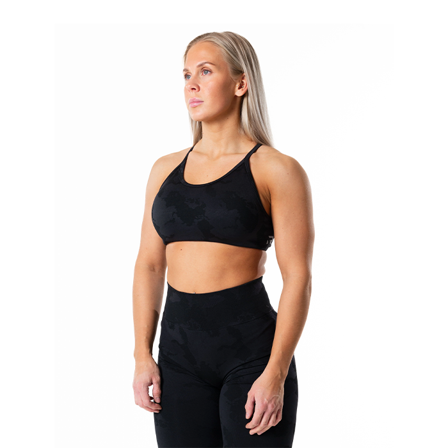 Relode Prime Seamless Camo Sport-bh Svart