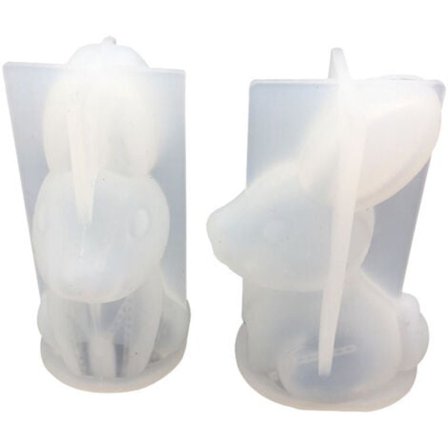 Aroma Diffuser Gipsform 3D Kanin Silikonform DIY Håndlavet Epoxy Harpiksform Påske Silikonform 2 stk