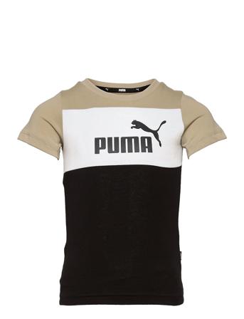 Ess+ Colorblock Tee B T-shirt Multi/mønstret PUMA