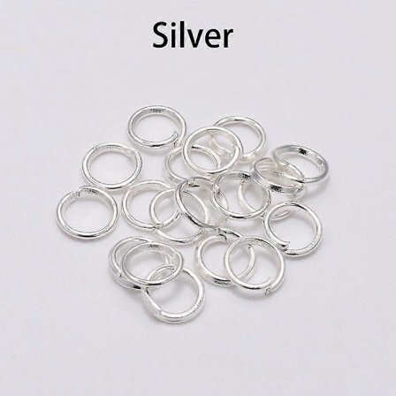 200 st/lot 4 5 6 8 10 mm Öppna Ringar Delade Ringar Kontakter För DIY Smycken Tillverkning