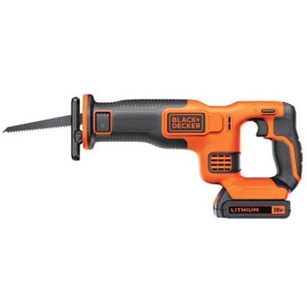 Black & Decker BDCR18-QW Tigersag med batteri og lader, Maskiner
