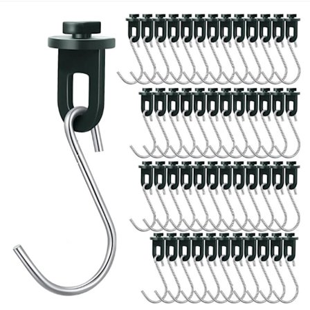 Växthusklämmor med S-Krokar, 50-pack