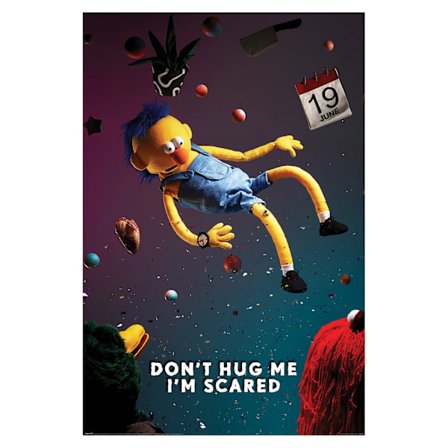 Don ́t Hug Me I ́m Scared Falling Poster 0.1cm x 91.5cm x 61cm Mu