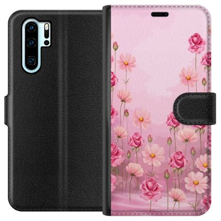 Yhteensopiva Lompakkokotelo Huawei P30 Pro Petal Reverie Soft Blush