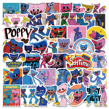 50 St Tecknad Huggy Wuggy Poppy Playtime Anime Game Stickers De