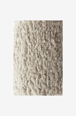 Jotex - Teddy Stoffprøve Polyester/Polyester Lysegrå ARIES - Kjøp Stoffprøver - Møbler hos Jotex