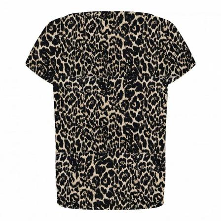 &Co Woman leopard top , Zwart , Dames , Maat: S