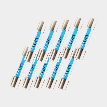 Fusíveis de vidro Oceanflex, 20 mm x Ø5 mm, compatível com sistemas de 12 V, 5 A, embalagem com 10