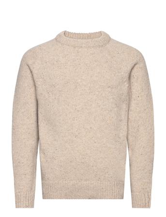 Dagsnäs Sweater Strikkegenser M. Rund Krage Beige Sätila Of Sweden*Betinget Tilbud