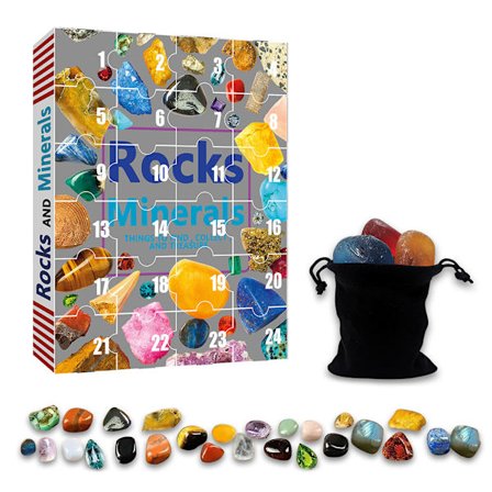 24 Dages Julekalender Mineralmalm Legetøjsgaveæske til Børn Skole Kollegium