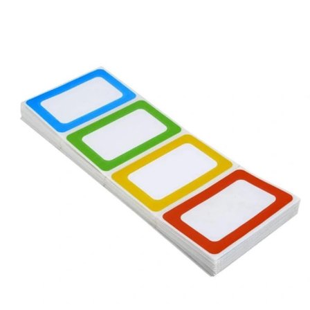Namnlappsetiketter Färgglad Kant 200 st