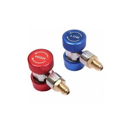 AC R134A Justerbar Snabbkoppling AC Laddningsbeslag Anslut Adapter Bil Klimatanläggning Konverteringssats 1/4SAE HVAC