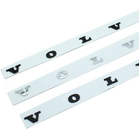ABS Bil Bagklap Bogstaver Emblem Logo kompatibel med Volvo C70 C30 S60 S60l Xc90 Xc60 V60 V40 S80 S81l Bilstyling Dekaler(MA)