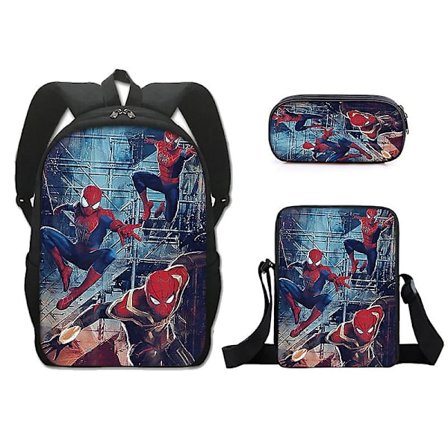 Marvel Hero Spider-Man-tema ryggsäckspenna i tre delar Z-typ