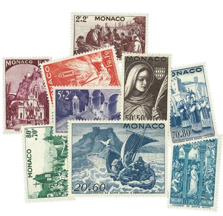 Monaco - Årgang 1944-45 - Postfrisk