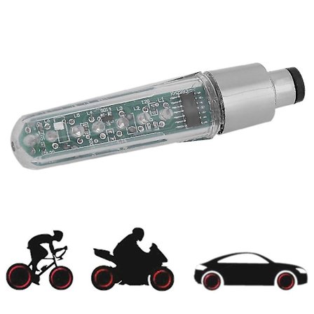 Däckventil Blinkande Ljus Spokad Hjul LED-Ljus