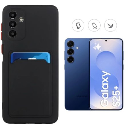 Samsung Galaxy S25 Plus skal mobilskal korthållare slot