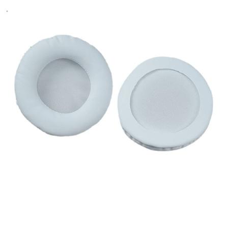 Udskiftningspude til ørepude til rund 50MM 55 60 65 70 75 80 85 90 95 100 105 mm skumbetræk White