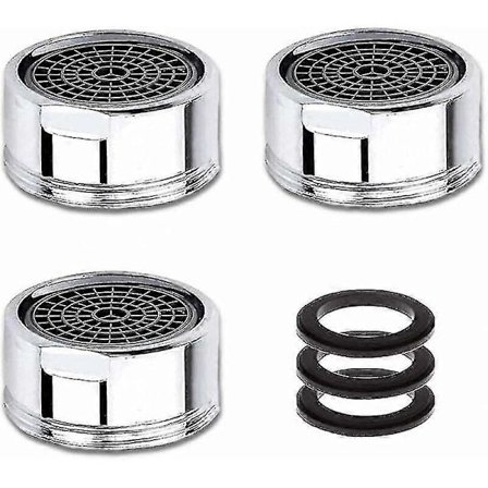 M20 Hanasuutin, 3 kpl Vettä Säästävä Hanasuutin Ruostumattomasta Teräksestä Valmistetulla Suodattimella, Hanan Vesisuodatin Ilmastin (20mm Uroskierre)